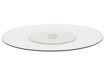 Obrotowa taca przezroczysta 60 cm hartowane szkło WM-249498