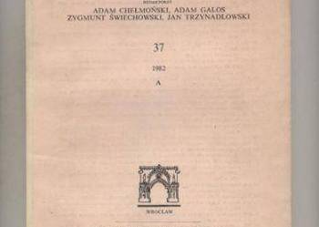 Sprawozdania Wrocławskiego Towar zystwa Naukowego T.37 s.A r