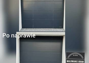 Malowanie BRAMA garażowa RENOWACJA serwis Wiśniowski Horman panel Myślenice