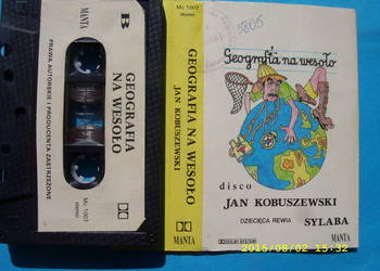 P0p kaseta ; Jan Kobuszewski; Geografia na wesolo. , Manta, 1997 rok.