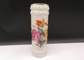 Elegancki Wazon Porcelanowy – Motyw Kwiatowy