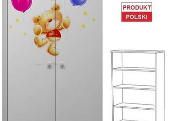 MIŚ 16 - N25 szafa dziecięca z półkami 80x53 w.190
