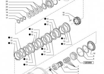 New Holland T6010 Zestaw sprzęgieł 87325220