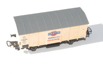 Stara zabawka wagon chłodnia Italia FS Martini Wermut piko 5/135-105 unikat