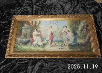 Nimfy z gołębiami.