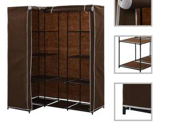 vidaXL Szafa narożna, brązowa, 130x87x169 cm（SKU:282450）