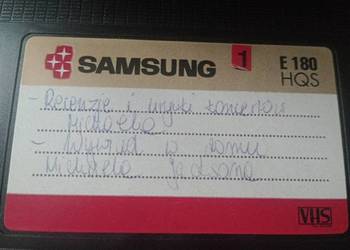 Kaseta VHS dla fana Michaela Jacksona fragmenty koncertów i wywiad