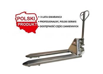 Wózek paletowy nierdzewny INOX Zakrem, do gastronomii, mroźni, chłodni