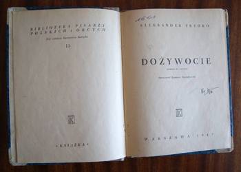 Aleksander Fredro - Dożywocie - 1947