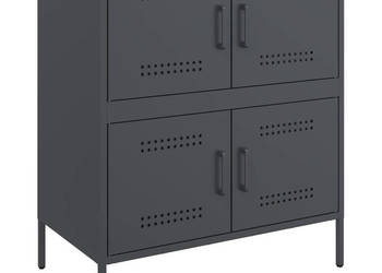 Szafka boczna antracytowa 68x39x79 cm stal WM-842954