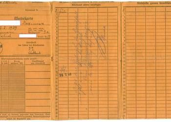 Meldekarte karta meldunkowa ? Kalisch Kalisz 19/07/1940 r