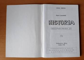 HISTORIA Średniowiecze, opracowanie, szkoła średnia