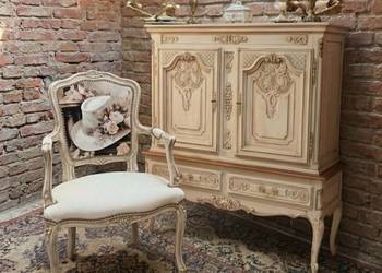 Stylowa Komoda – Barek w Stylu shabby Chic, Prowansja, Ludwik