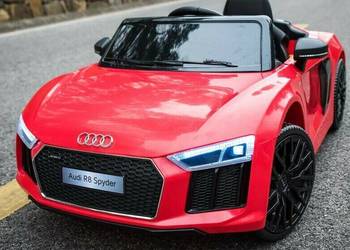 BAWIBUS.PL Auto samochód na akumulator AUDI R8 pojazd dla dzieci NOWY czerw