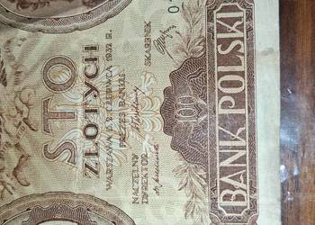Banknot 100 zł 1932 AA pierwsza seria rzadkość   ser AA