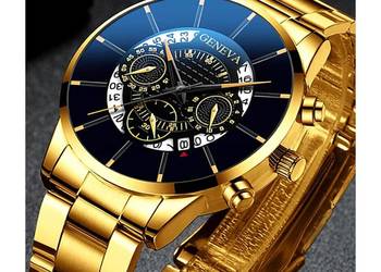 2020 Fashion ZEGAREK nareczny z datownikiem Quartz Classic GOLD