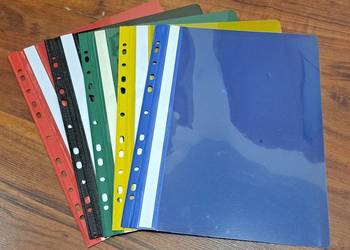 Skoroszyt wpinany A4 - zestaw 10 szt. w różnych kolorach