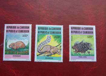 Kamerun 1985 MNH Mi. 1093/95 Fauna Zwierzęta  a