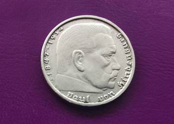 Moneta 2 MARKI 1938 B / HITLEROWSKA III RZESZA - Srebro !