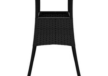 vidaXL Stolik ogrodowy, Ø60x75 cm, szkło hartowane i rattan PE, (SKU310598)