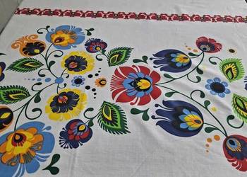 obrus / motyw ludowy / łowicz 160/120 cm