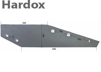 Płoza długa HARDOX 21927/L części do pługa NIEMEYER