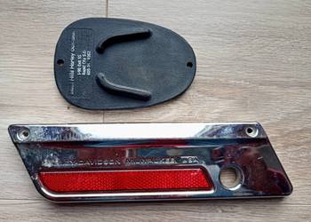 Harley poszerzenie stopki podstawka, odblask zatrzask kufra