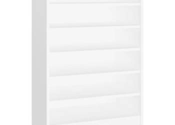 Szafka na buty biała 60x35x92 cm materiał drewnopochodny WM-808945