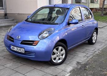 Śliczny nissan micra 2005 1.4 climatronic keyless czujniki parkowania