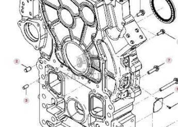 Fendt 936 Gen 7 Silnik D1556LE523 Osłona Obudowa Koła Zamachowego H218PF15…