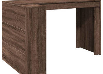 Biurko brązowy dąb 1235x735x75 cm materiał drewnopochodny WM-847988