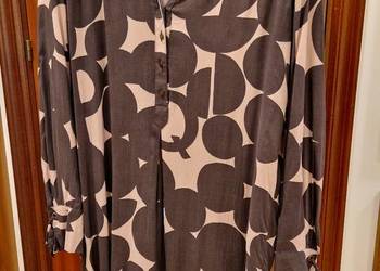 TUNIKA przewiwna Cartoon  rozmiar L/40 wiskoza grafitowo różowa  dobry stan