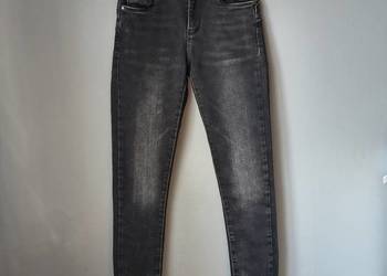 Czarne jeansy XS bawełniane