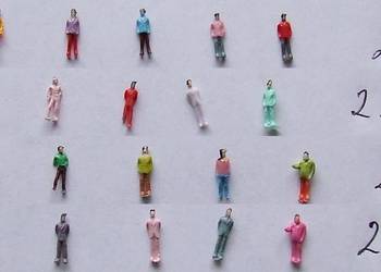 Figurki 5 sztuk h=10mm do skali N zestaw