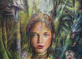 Słowiański portret olejny