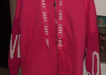 Bardzo ciepła bluza THE WESS sweterkowe rękawki r. M/L