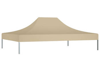 Dach do namiotu imprezowego 45 x 3 m beżowy 270 g/m² WM-315366