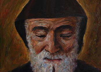 Obraz olejny Święty Charbel Portret 24/30