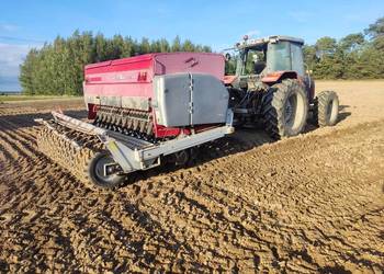 siewnik talerzowy kongskilde compact z nawozem poplony wał oponowy