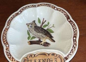 Patera z sową. ILLINOIS.  TreasureCraft. USA  O wys. 3 cm.