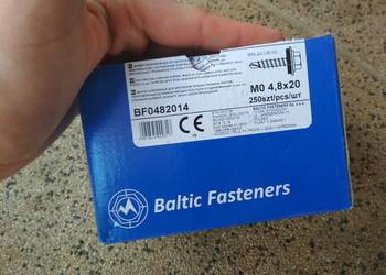 Farmerskie blachowkręty M 4,8x25 Baltic Fasteners 250 sztuk