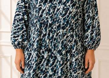 Tunika Sheego 50 5XL wiskozowa plus size luźna wzorzysta oversize