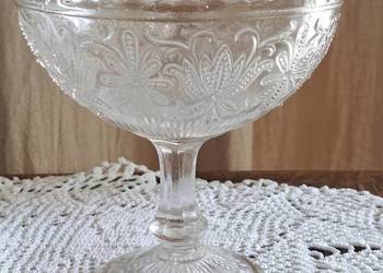 Pucharek na lody cukiernica owocarka patera szkło PRL vintage