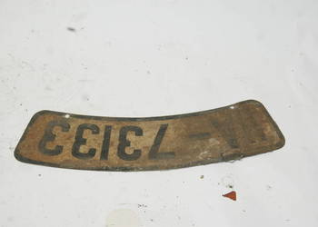 TABLICA REJESTACYJNA PRZÓD ZUNDAPP KS DB DKW  NSU VICTORIA TRIUMPH BSA