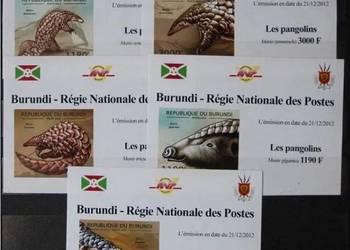 Burundi Mi 2818-2822 B Burundi Mi 2818-2822 B