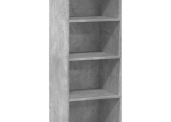 Wysoka szafka szarość betonu 45x41x124 cm WM-846393