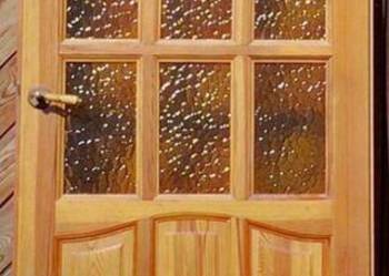 Drzwi Sosnowe do Ościeżnic Standard Drewno Mosiądz Klamka - Lewe 80