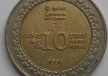 SRI LANKA-10 RUPEES-1998 r (OKOLICZNOŚCIOWA)