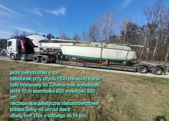 Transport  HDS niskopodwoziowy ponadgabarytowy ponadnormatywny