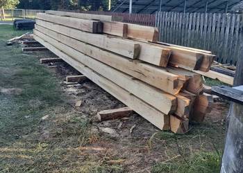 Calówka ok 4m3
Belki 14x14 cm ok 6m3
Belki krokwie 20cmx 8cm ok 6m3 stempe